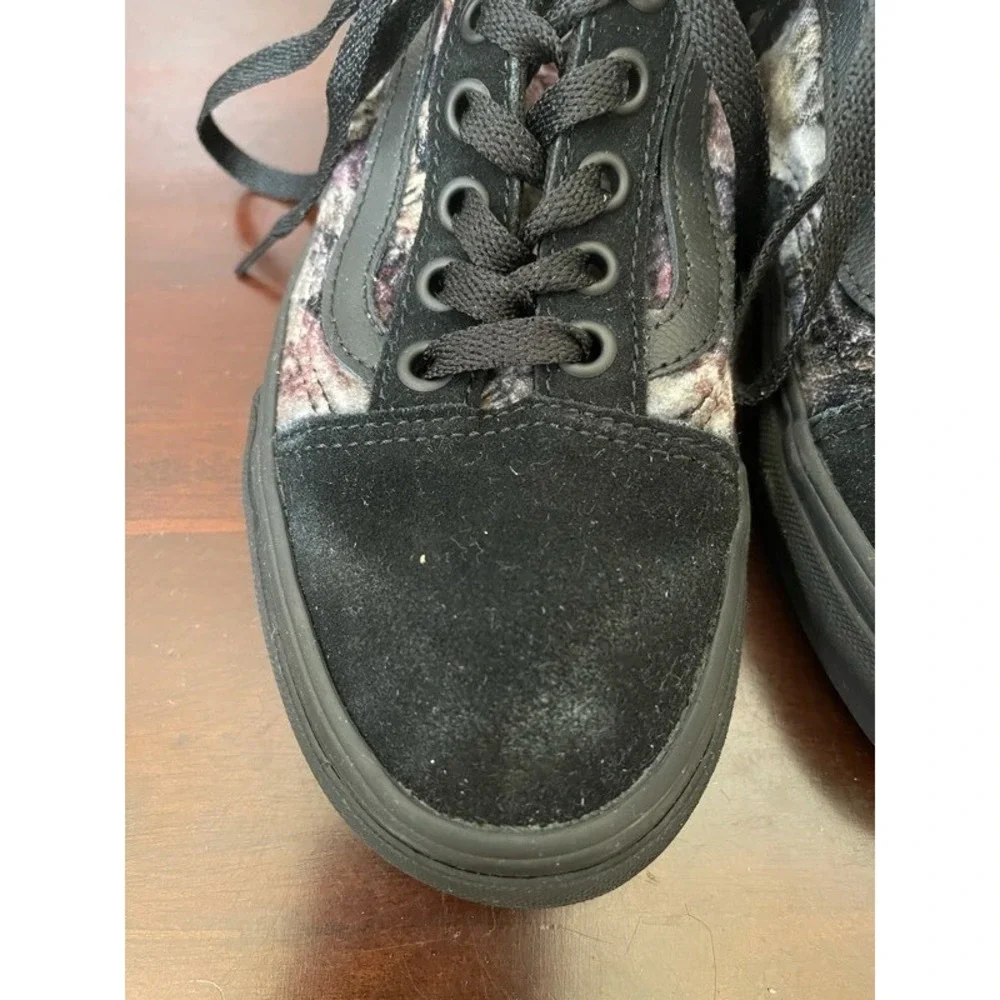 Vans Off The Wall Unisex Skate Shoes Black 721278 Low Top Lace Up W 5.5 M 4